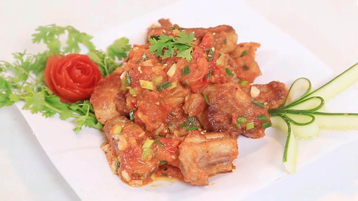 Sườn sốt cà chua