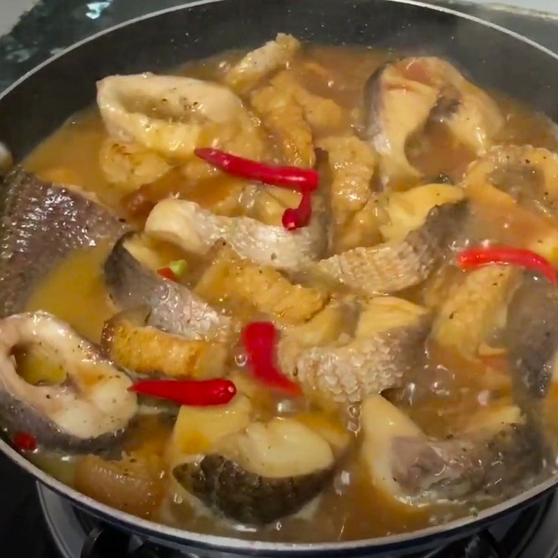 Bước 4 Kho cá Cá lóc kho thịt ba rọi