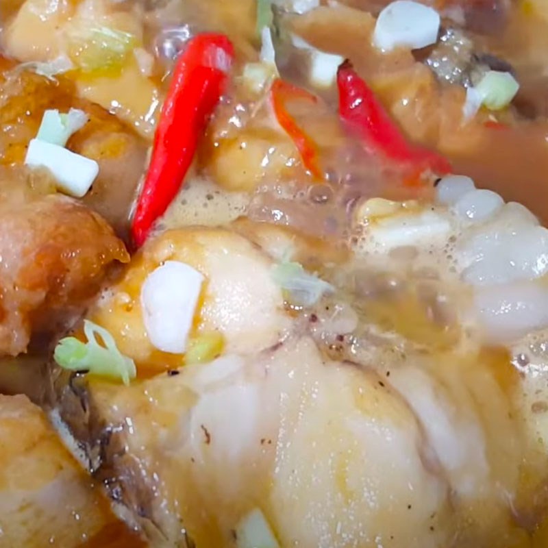 Bước 3 Kho cá Cá lóc kho thịt ba rọi nước dừa